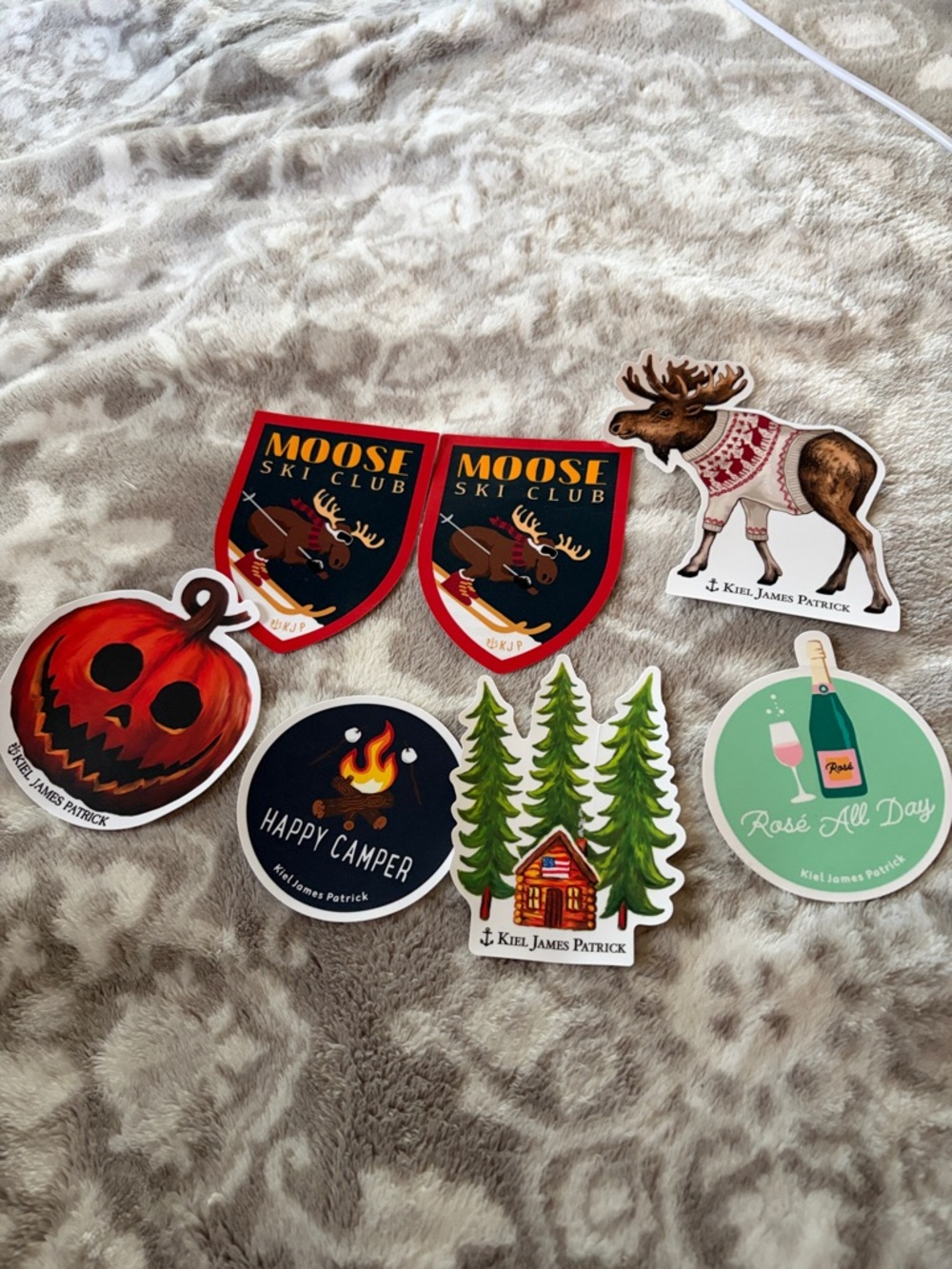 Kiel James Patrick STICKERS. Lot of 7 stickers